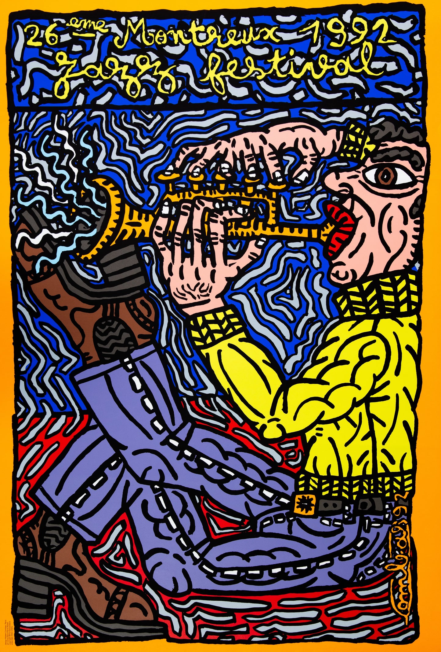 Robert COMBAS : Montreux Jazz Festival - Sérigraphie originale signée