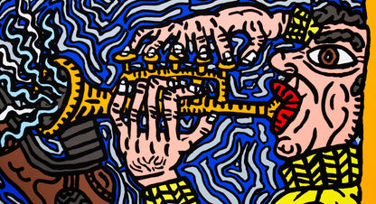Robert COMBAS : Montreux Jazz Festival - Sérigraphie originale signée