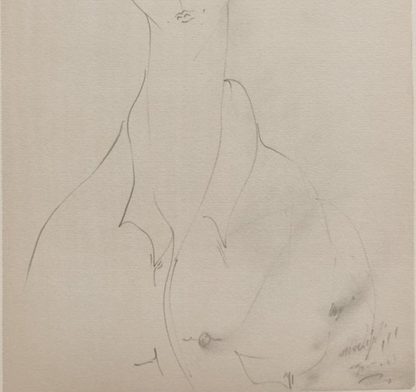 Amedeo MODIGLIANI : Portrait de Lunia Czechowska - Lithographie signée