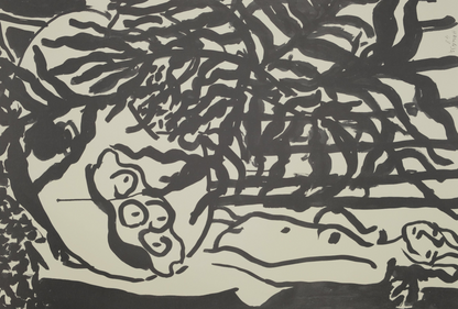 Henri MATISSE : Nu debout et fougère noire - Affiche originale signée