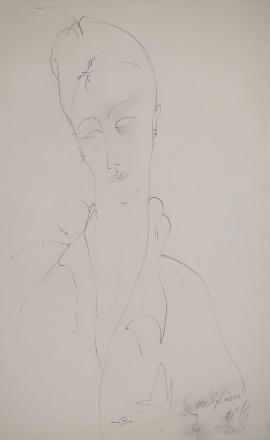 Amedeo MODIGLIANI : La Femme à la chemise - Lithographie signée