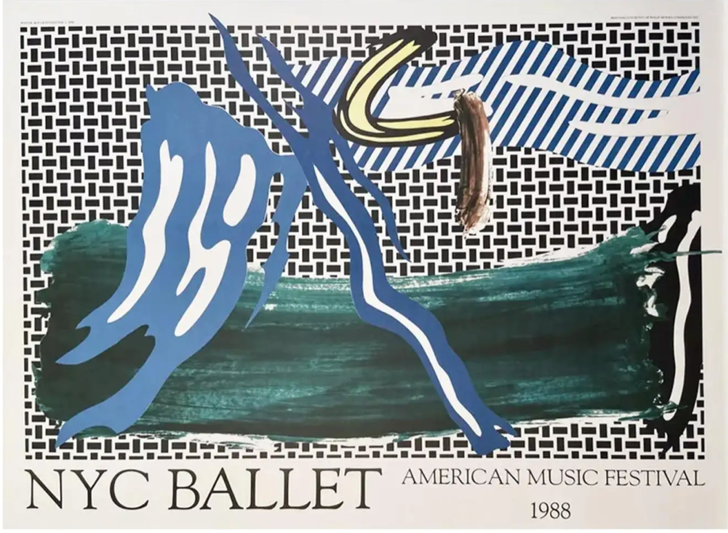 Roy LICHTENSTEIN : New York City Ballet  - Lithographie