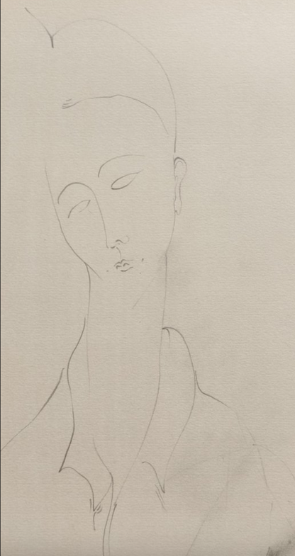 Amedeo MODIGLIANI : Portrait de Lunia Czechowska - Lithographie signée