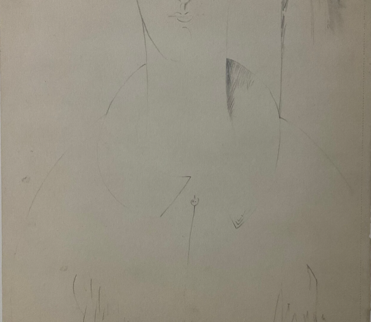 Amedeo MODIGLIANI : Etude de portrait féminin - Lithographie signée