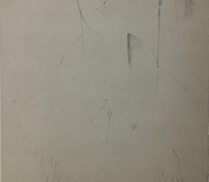 Amedeo MODIGLIANI : Etude de portrait féminin - Lithographie signée