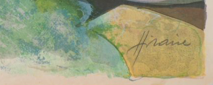 Camille HILAIRE : Alsace, La cascade du Nideck - Lithographie originale signée