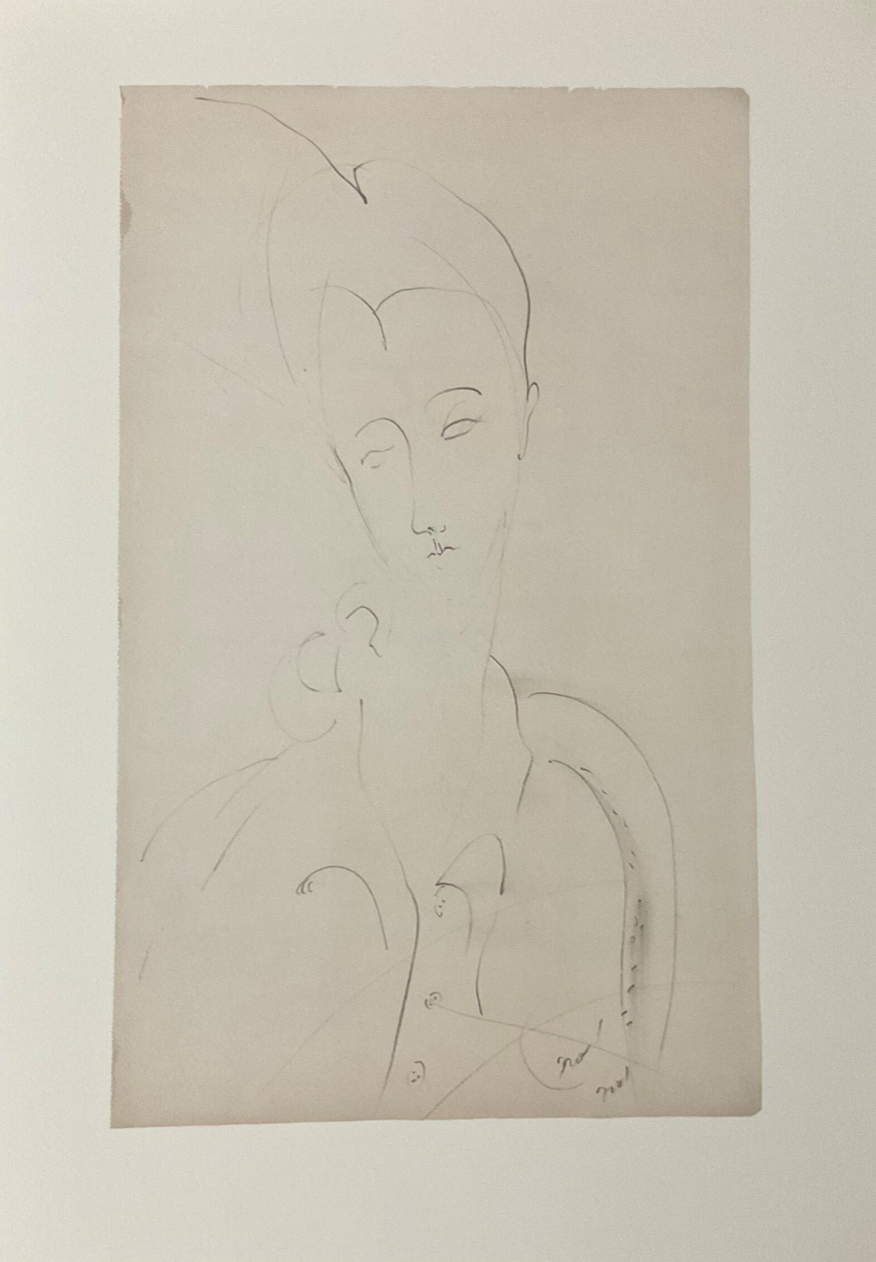 Amedeo MODIGLIANI : Portrait de Lunia  - Lithographie