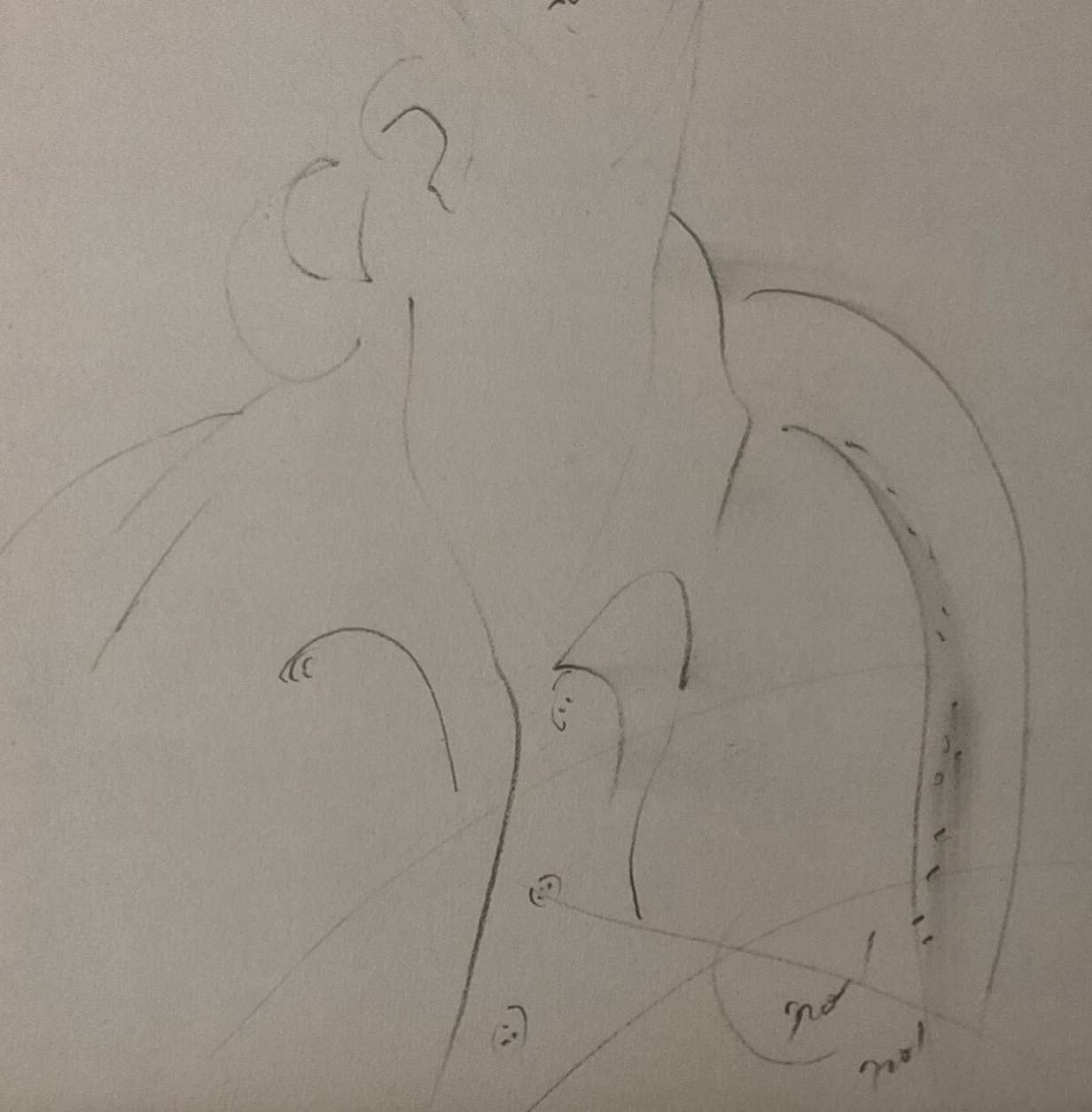 Amedeo MODIGLIANI : Portrait de Lunia  - Lithographie