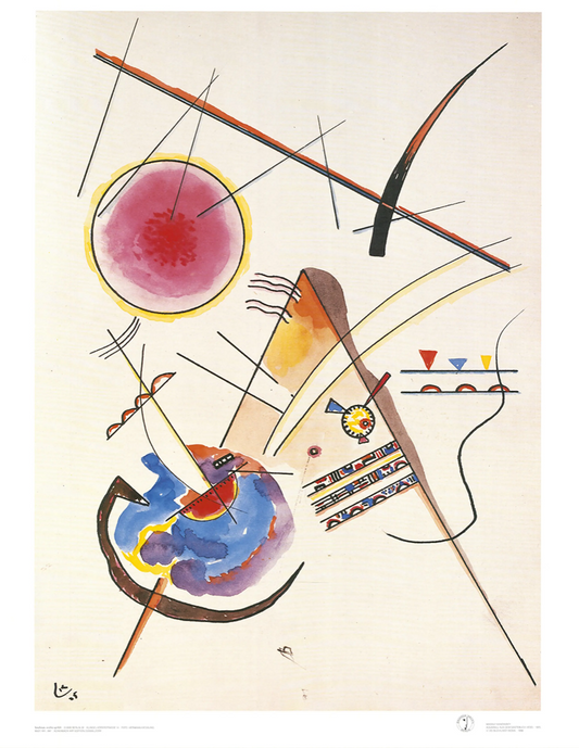 Vassily KANDINSKY : Composition surréaliste - Affiche originale signée