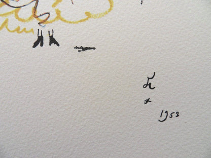 Jean COCTEAU : Carmen - Lithographie Signée