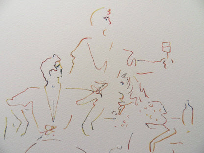 Jean COCTEAU : Fête espagnole - Lithographie Signée