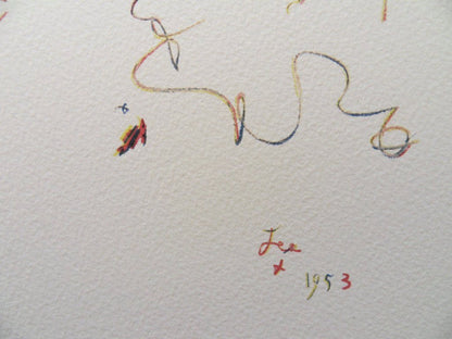 Jean COCTEAU : Fête espagnole - Lithographie Signée