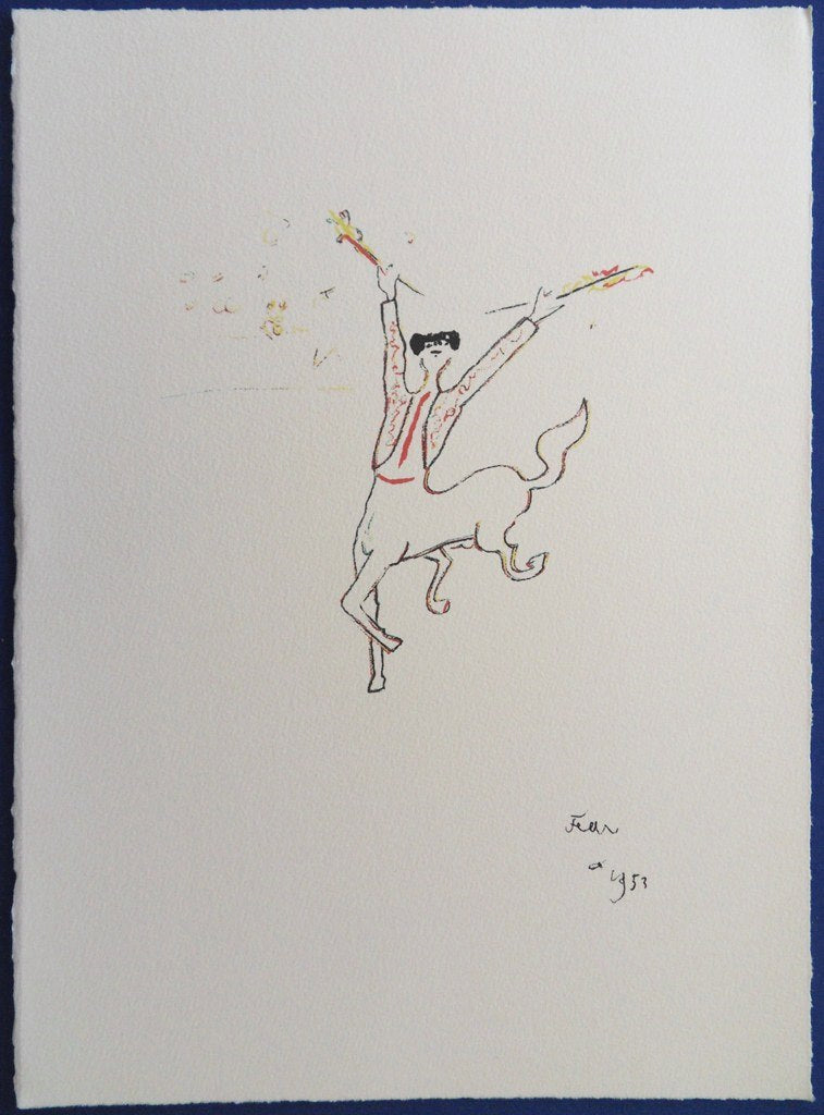 Jean COCTEAU : Le Picador - Lithographie Signée