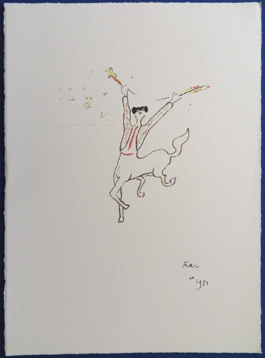 Jean COCTEAU : Le Picador - Lithographie Signée