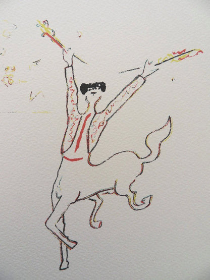 Jean COCTEAU : Le Picador - Lithographie Signée