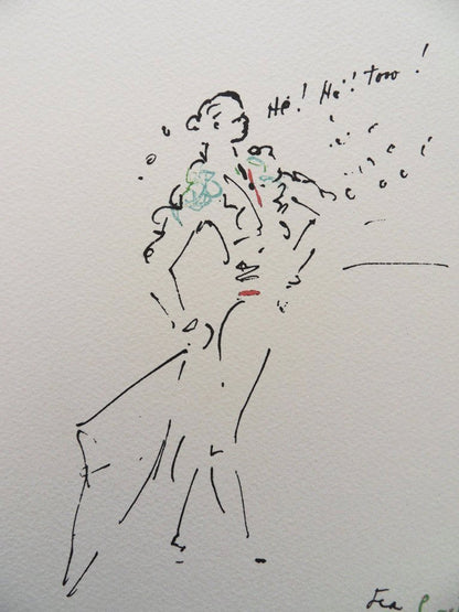 Jean COCTEAU : He ! He! Toro ! - Lithographie Signée