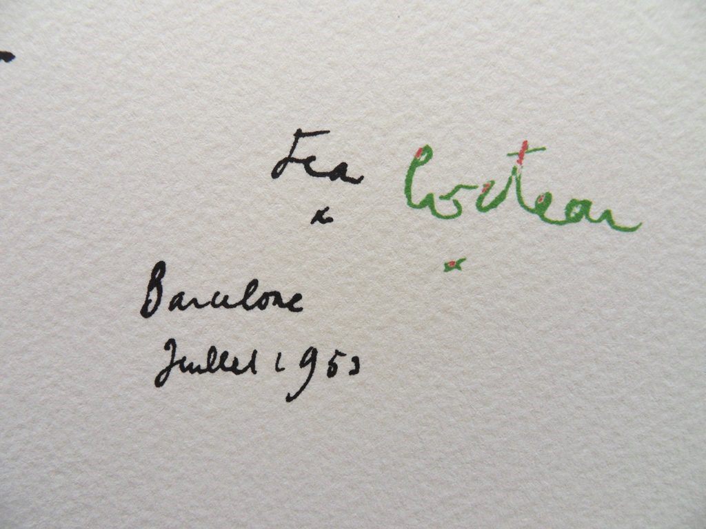 Jean COCTEAU : He ! He! Toro ! - Lithographie Signée