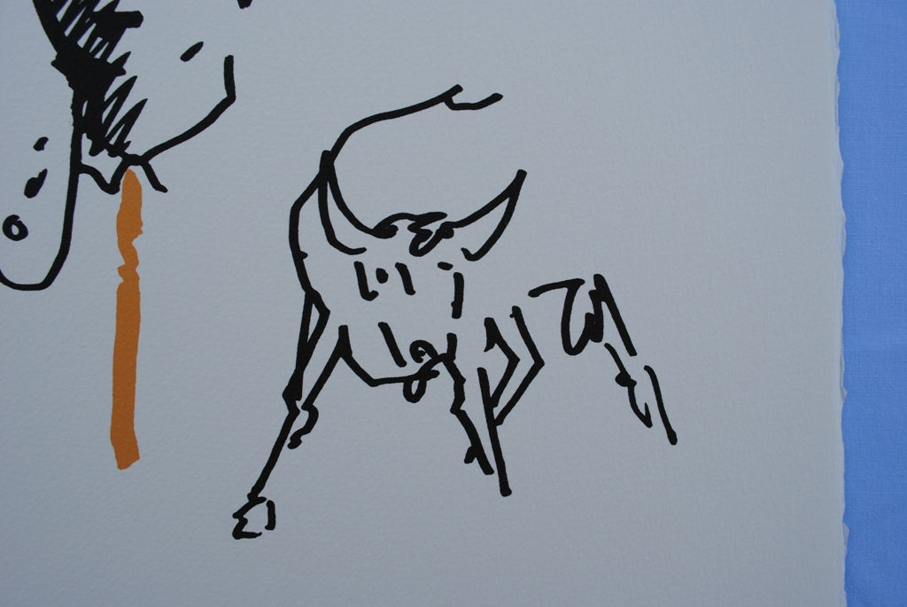 Jean COCTEAU : Toréador élégant - Lithographie