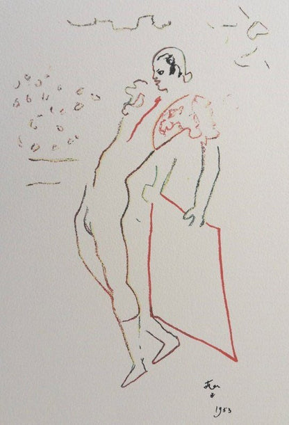 Jean COCTEAU : Le Toréador - Lithographie signée