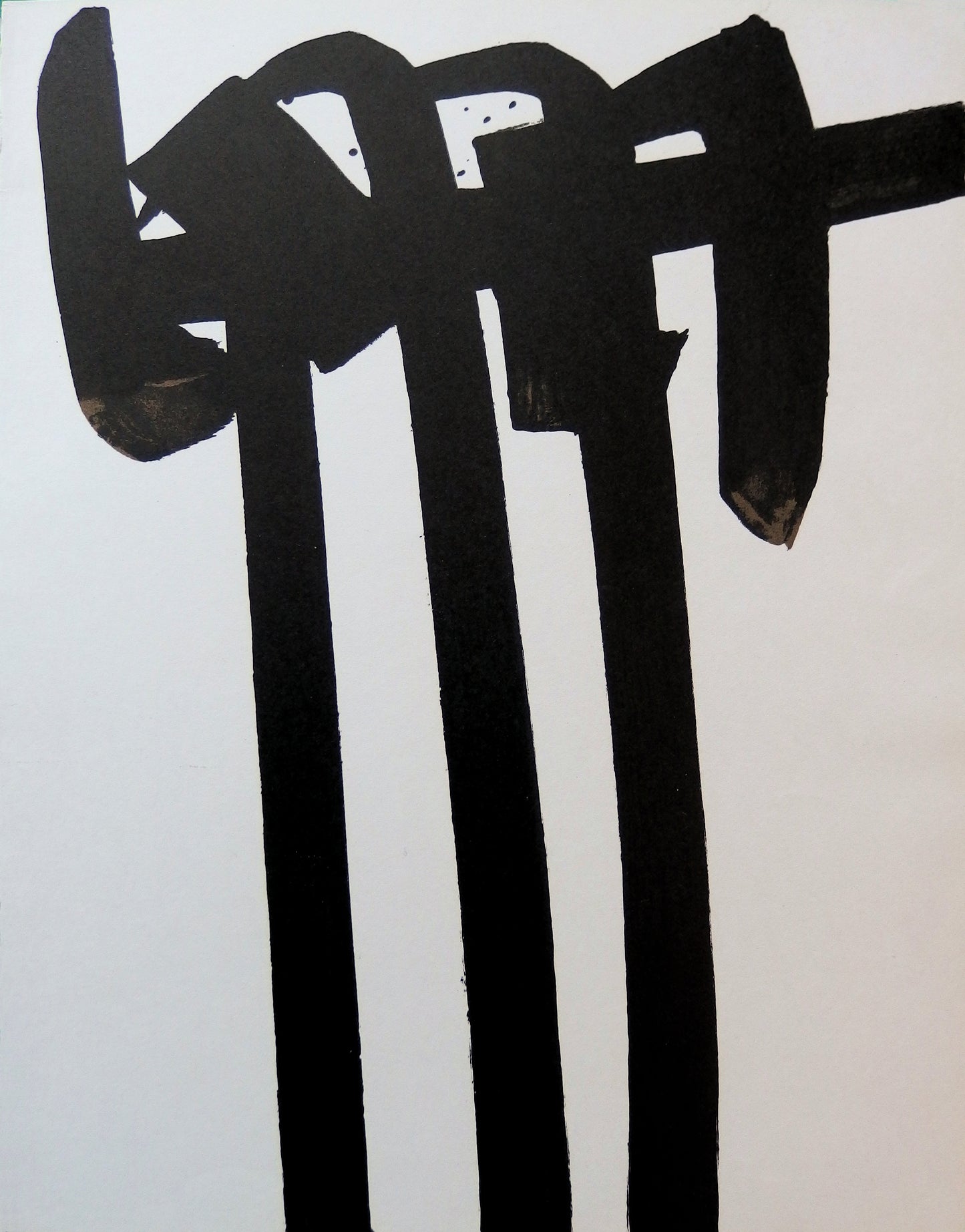 Pierre SOULAGES : Lithographie n°28 - Lithographie originale