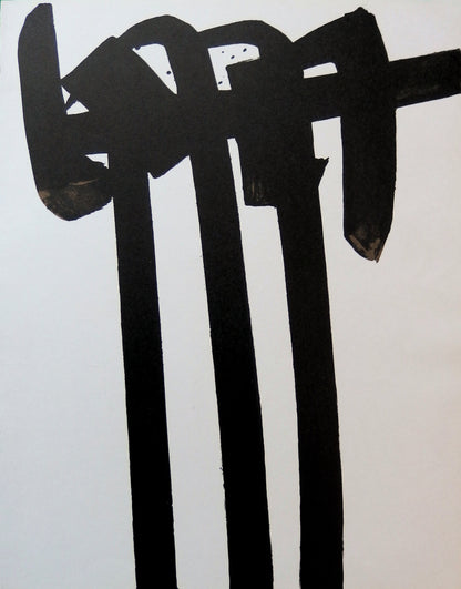 Pierre SOULAGES : Lithographie n°28 - Lithographie originale