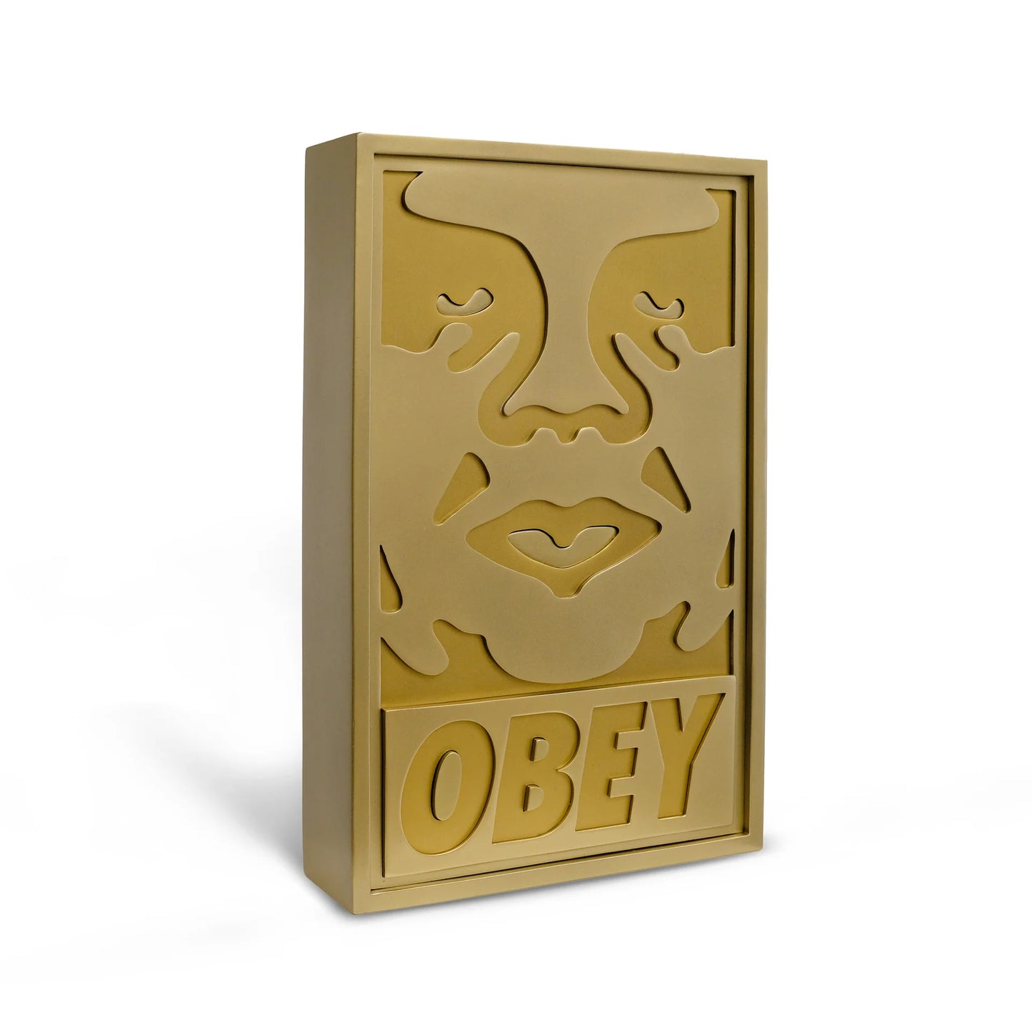 Shepard FAIREY (OBEY) : Obey Icon (Gold Edition) - Sculpture
