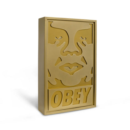 Shepard FAIREY (OBEY) : Obey Icon (Gold Edition) - Sculpture