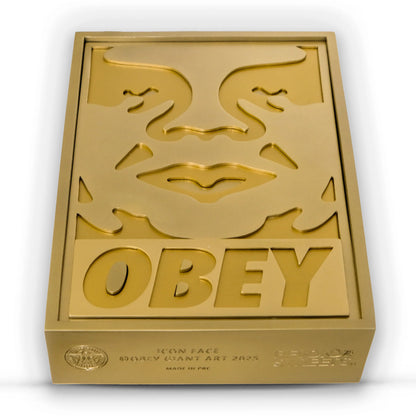 Shepard FAIREY (OBEY) : Obey Icon (Gold Edition) - Sculpture