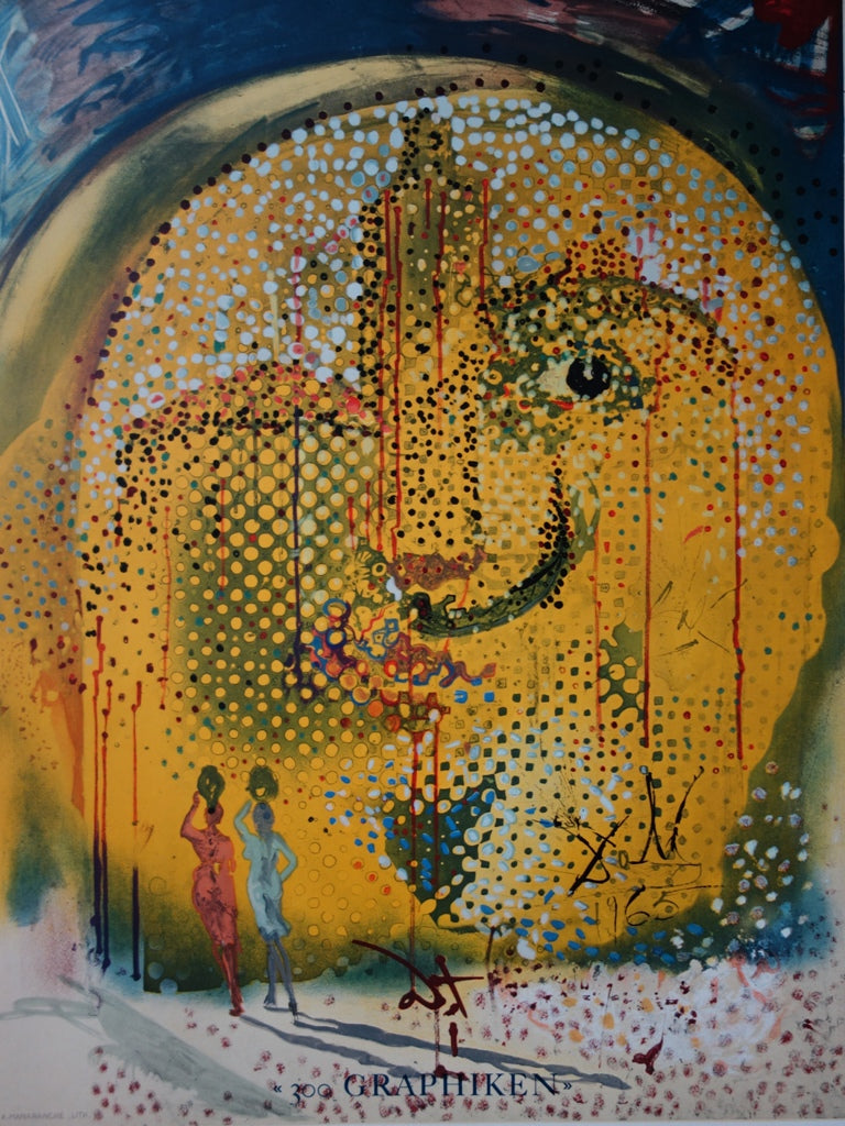 Salvador DALI : Sol Y Dali - Lithographie originale signée