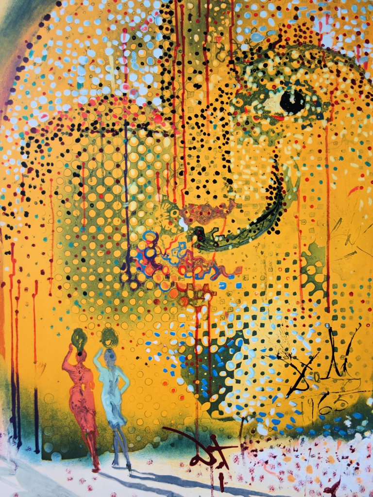 Salvador DALI : Sol Y Dali - Lithographie originale signée