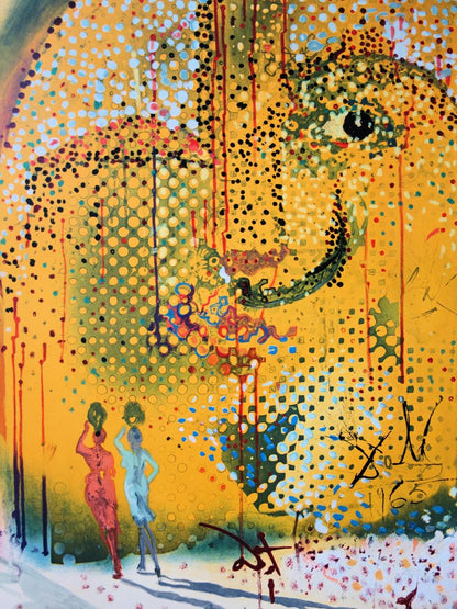 Salvador DALI : Sol Y Dali - Lithographie originale signée
