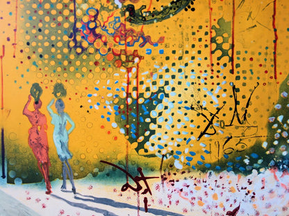 Salvador DALI : Sol Y Dali - Lithographie originale signée