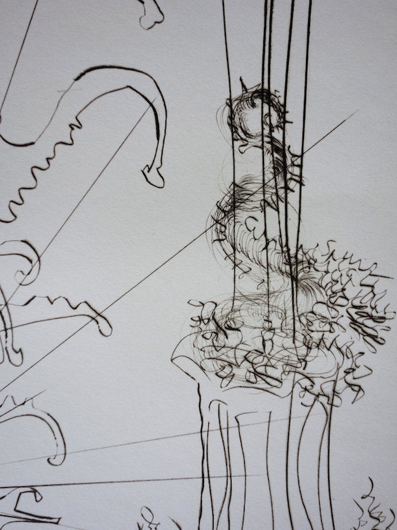 Salvador DALI : Chinatown - Gravure originale signée