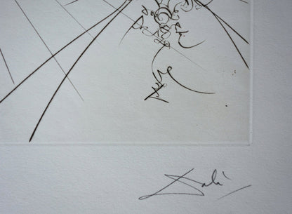 Salvador DALI : Chinatown - Gravure originale signée