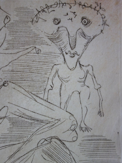 Salvador DALI : Le clown - Gravure originale signée