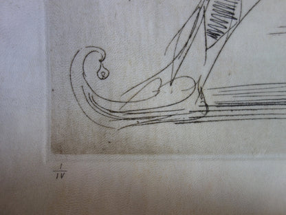 Salvador DALI : Le clown - Gravure originale signée