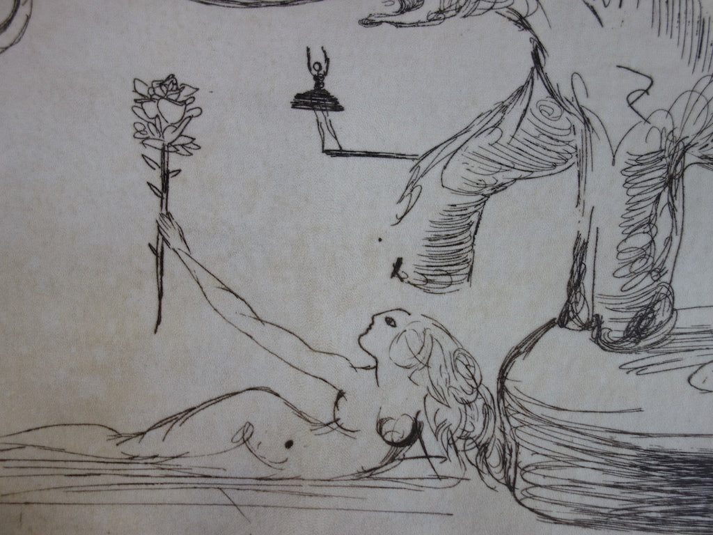 Salvador DALI : Eléphants - Gravure originale signée