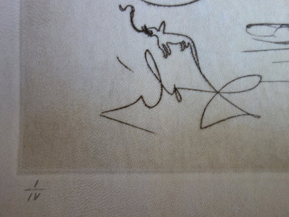 Salvador DALI : Eléphants - Gravure originale signée