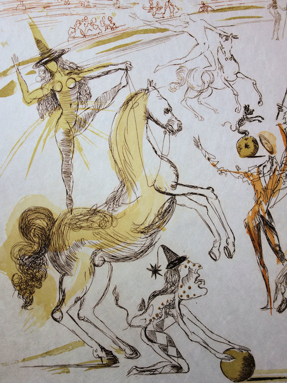 Salvador DALI : L'Ecuyère - Gravure originale signée
