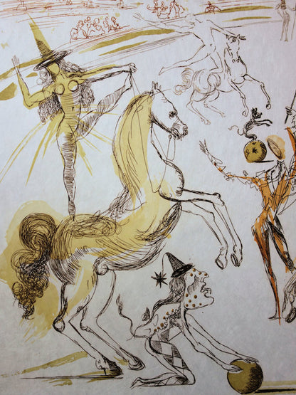 Salvador DALI : L'Ecuyère - Gravure originale signée
