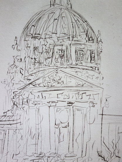 Salvador DALI : City Hall - Gravure originale signée