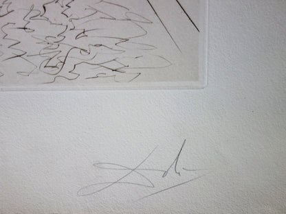 Salvador DALI : City Hall - Gravure originale signée