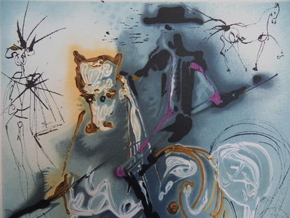 Salvador DALI : Les Chevaux - Le Picador, Lithographie signée