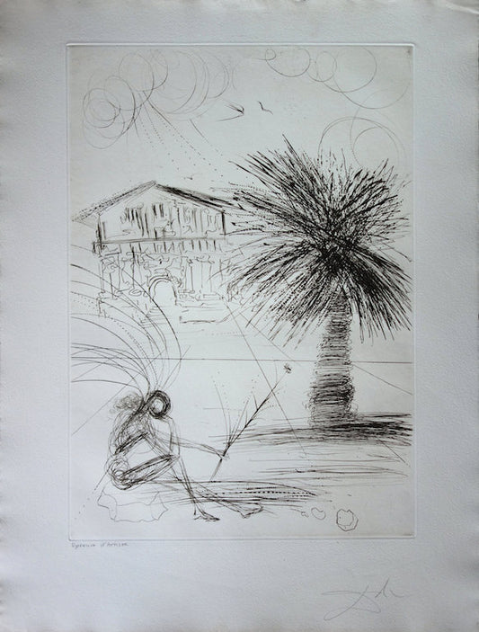 Salvador DALI : Mission Dolores - Gravure originale signée