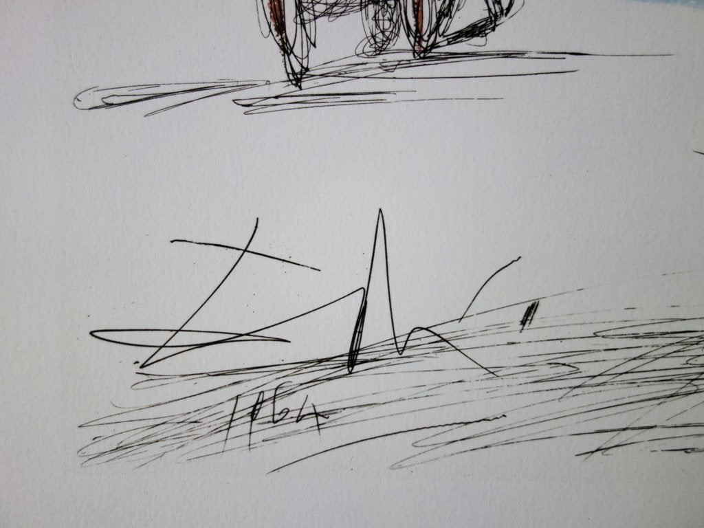 Salvador DALI : New York City - Plaza, Lithographie signée