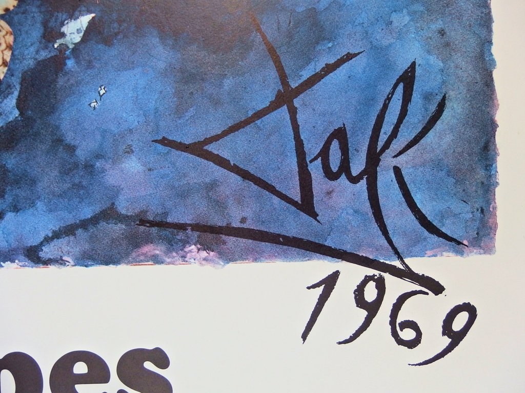 Salvador DALI : Alpes - Lithographie originale signée, SNCF Grand Modèle