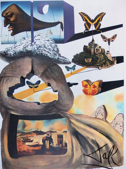 Salvador DALI : Normandie - Lithographie originale signée, SNCF Grand Modèle