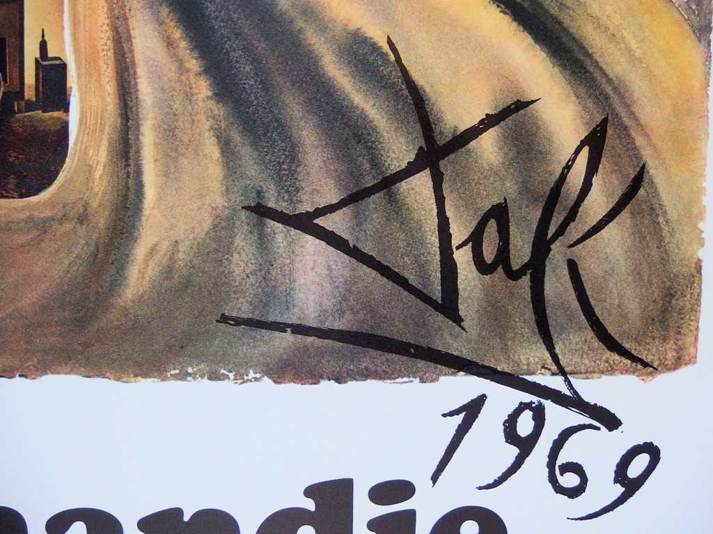 Salvador DALI : Normandie - Lithographie originale signée, SNCF Grand Modèle