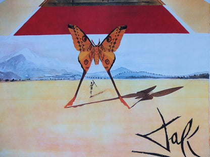 Salvador DALI : Roussillon - Lithographie originale signée, SNCF Grand Modèle