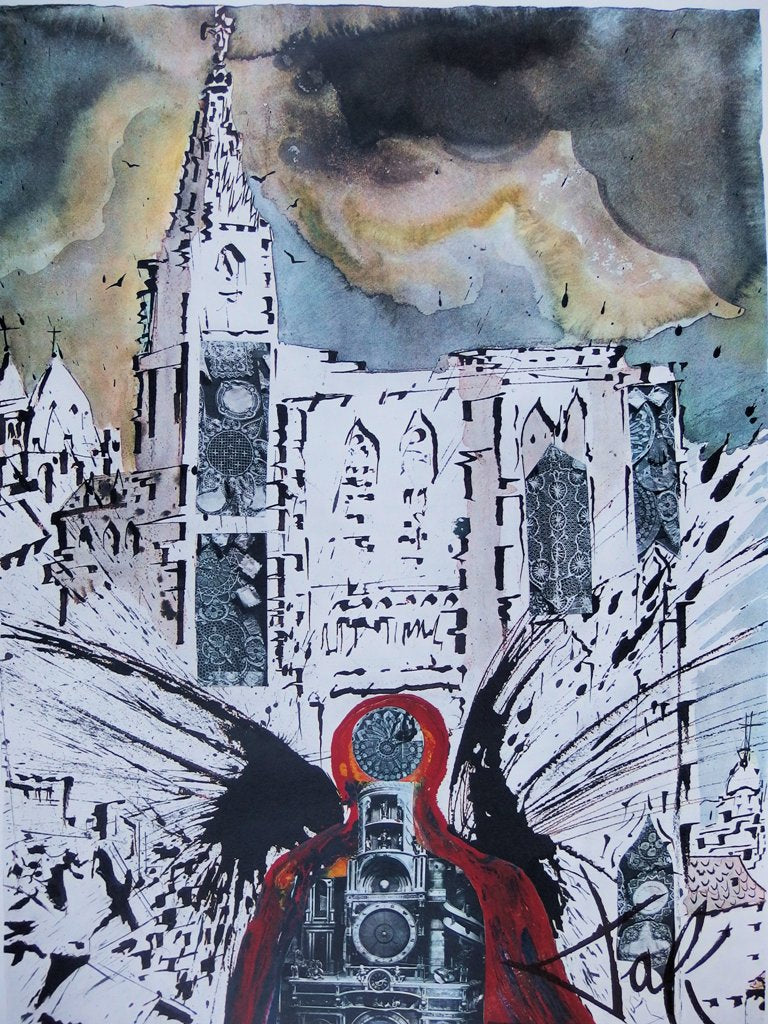 Salvador DALI : Alsace - Lithographie originale signée, SNCF Grand Modèle